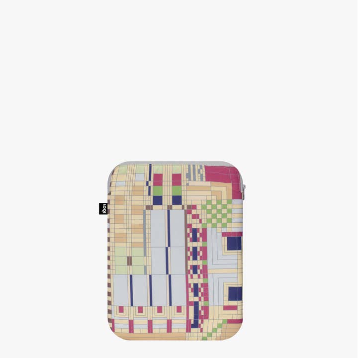 FRANK LLOYD WRIGHT Old Fashion Windows Recycled Laptop Sleeve for wholesale by LOQI LLC