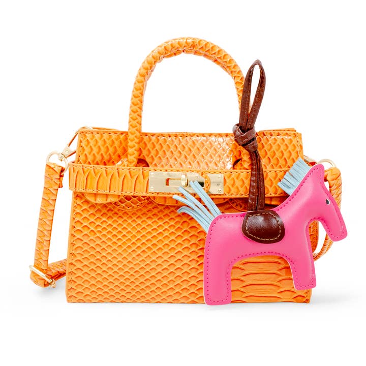 Tiny Treats and ZOMI GEMS - Wholesale Shoulder Bag - Kids - Vivid Crocodile Pony Handbag