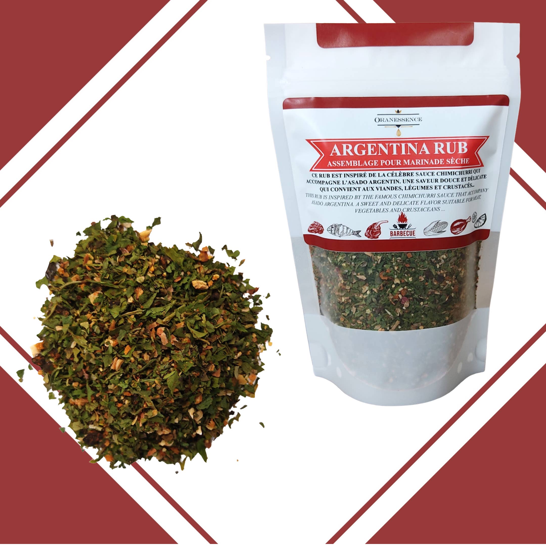 Oranessence - Wholesale Rub - Argentina Rub (70g pouch)0