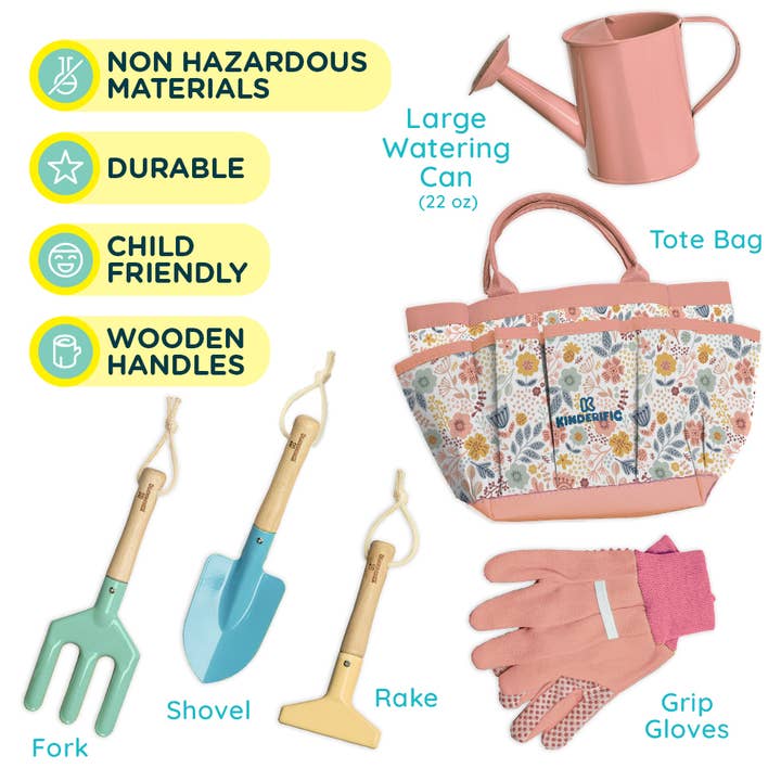 Kook - Wholesale Toy Set - Kids - Kinderific Gardening Set, Tool Kit, Easter, Spring