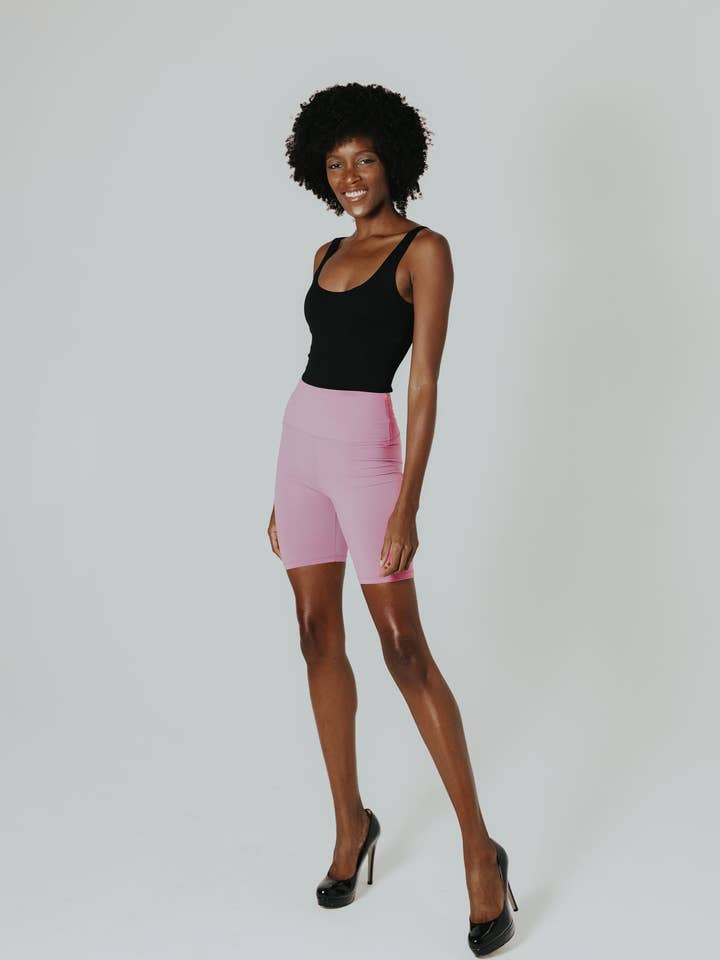 Ann Biker Short- Thistle for wholesale by Not Only Pants
