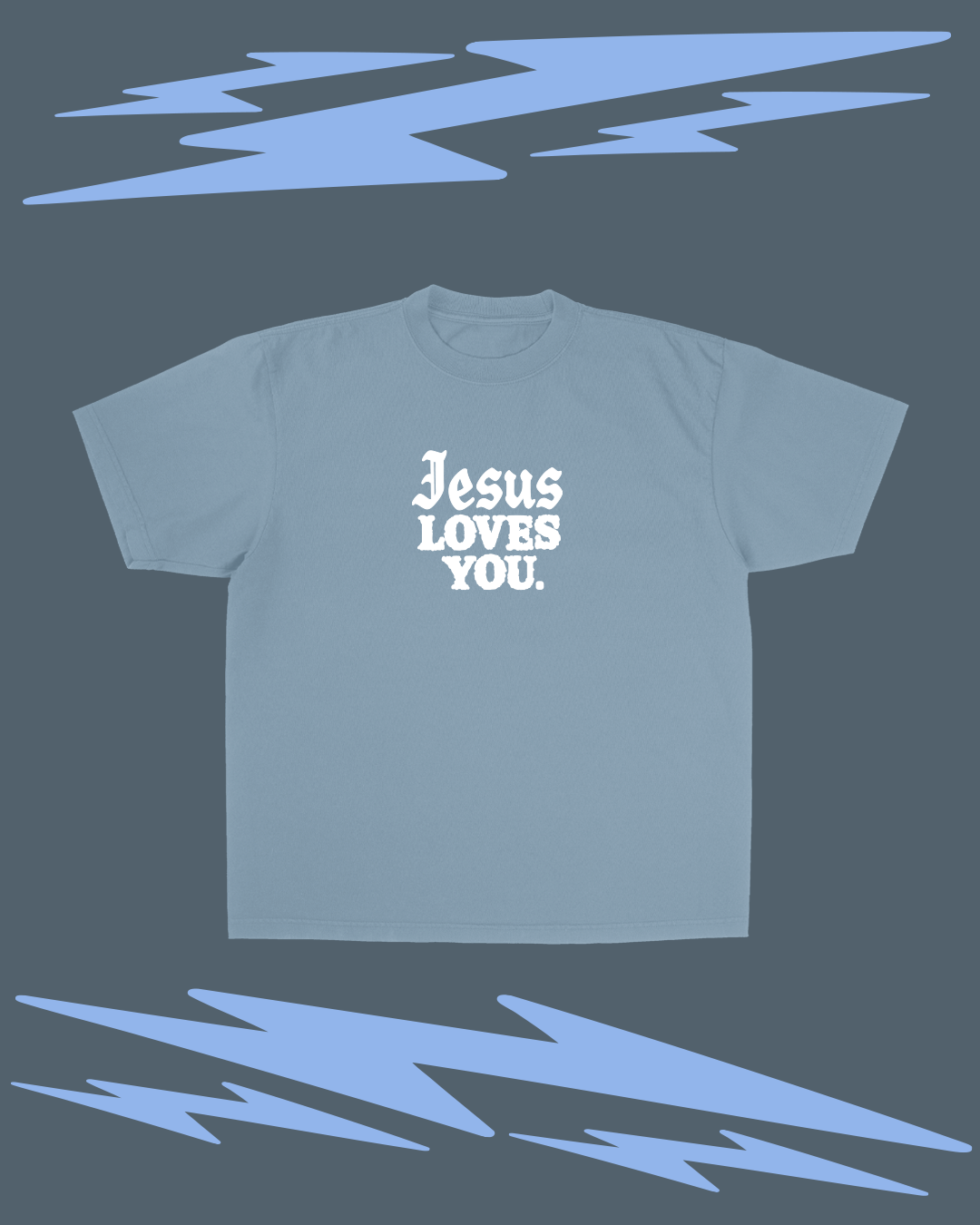 Jesus Loves You Company - Wholesale Screen Printed T-Shirt - Unisex - NEW || "There Is Power In His Name" Tee1