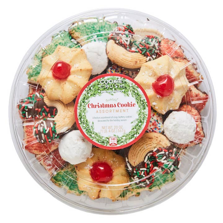 Delallo - Wholesale Cookie - DeLallo 20 oz Chirstmas Cookie Tray