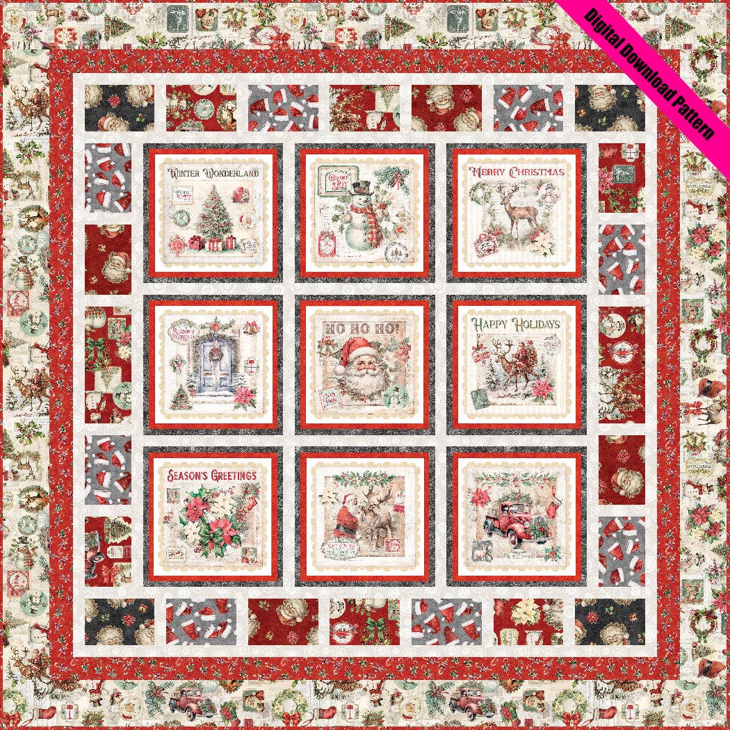 The Whimsical Workshop - Wholesale Quilt - Letters to Santa Pieced Quilt Pattern1