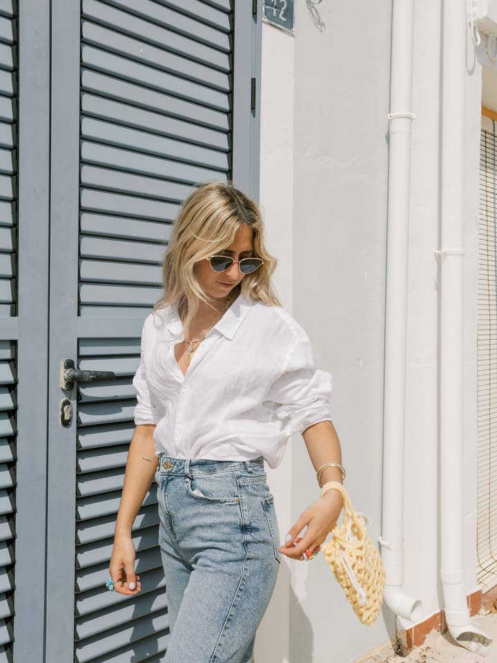 Sac jaune Mandarina en mini crochet pour la vente par CROIXET