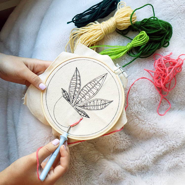 Kikkerland Design Inc - Wholesale DIY Craft Kit - Plant Punch Needle Kit2