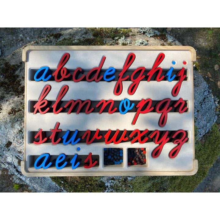 "The New American Cursive Movable Alphabet" for wholesale by 3R KIDS