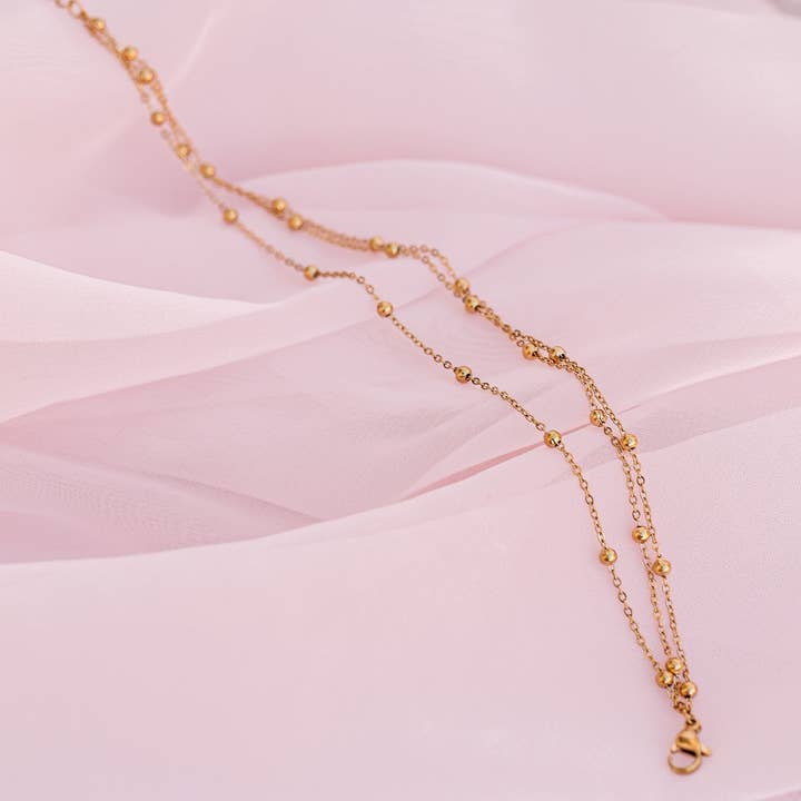 Rose and Clay – wholesale Vristlänk – Artemis fotlänk i guld