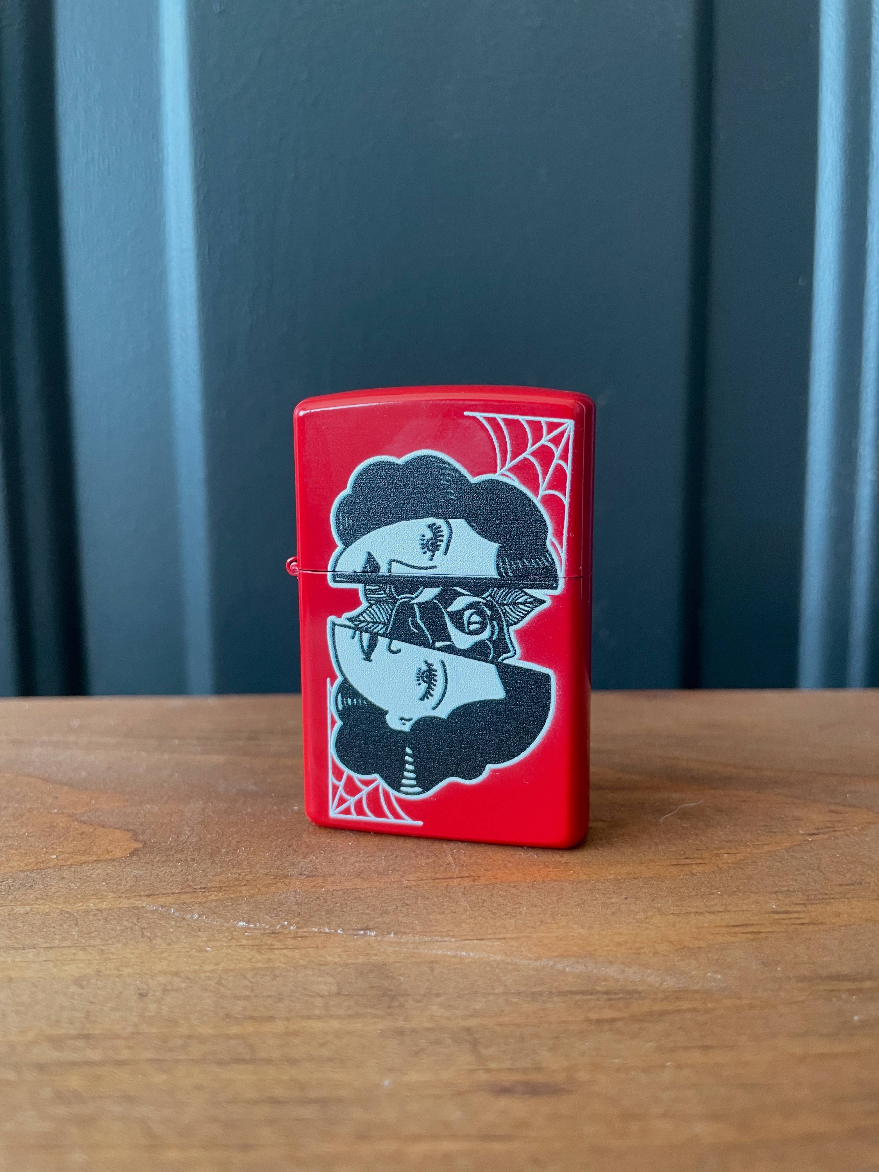 Whats Her Face - Wholesale Lighter - Refillable Split Woman Face Rose Lighter Wind Proof2