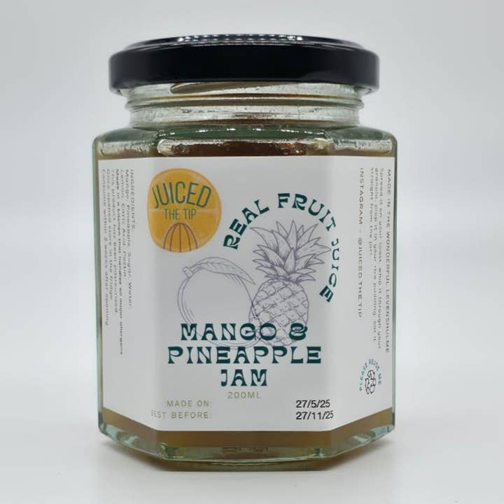 Juiced the Tip – wholesale Preserves – Mango & Pineapple Preserve - 200ml Jar 1