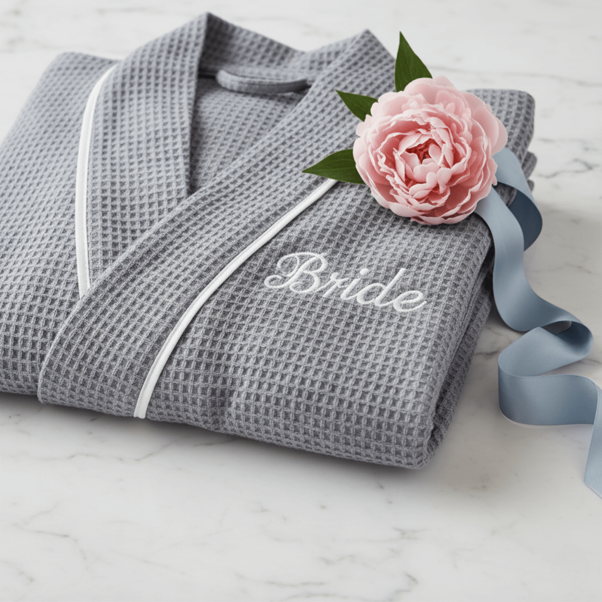 Lotus Linen – wholesale Robe – Women's – Knee-Length Waffle Robe for Women23