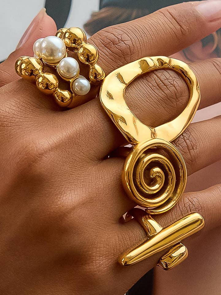 Bagues d'exception en or 18K non ternissable pour la vente par Flânerie by MAIQ