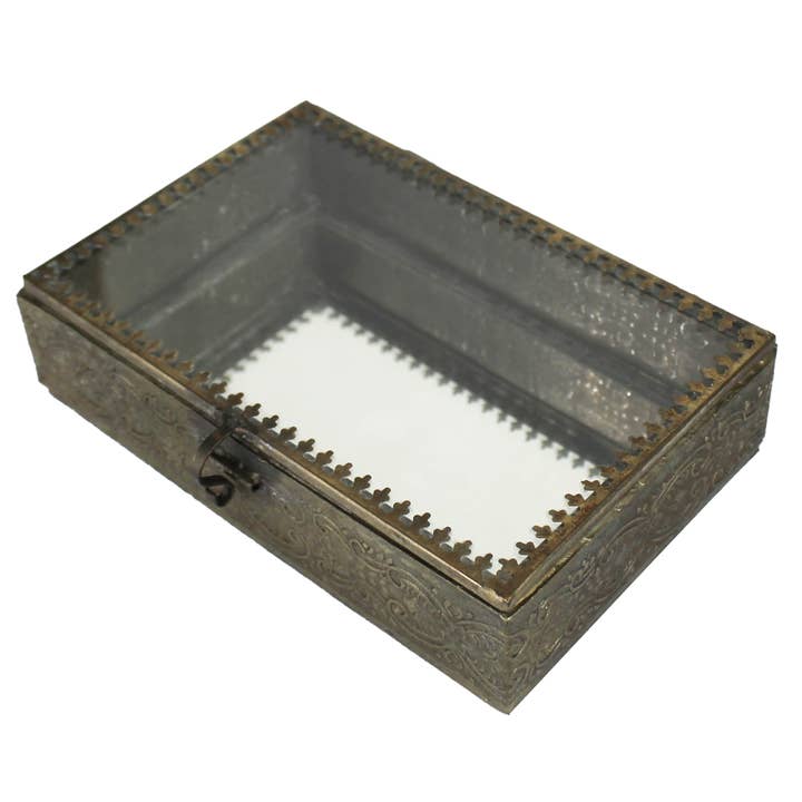 HomArt - Wholesale Jewelry Box/Organizer - Josephine Mirrored Box - Rect, Lrg