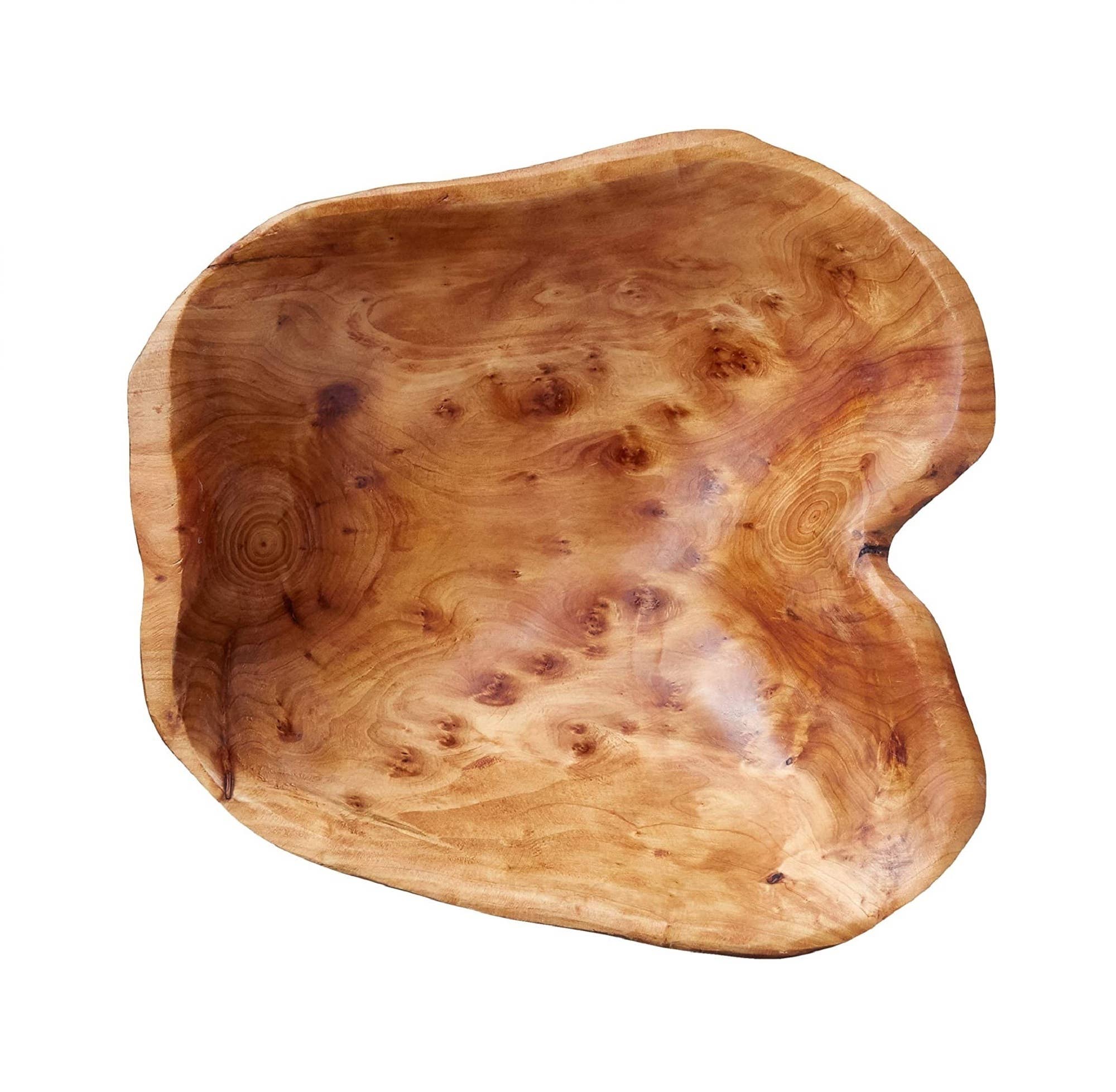 Enrico - Vendita all'ingrosso Ciotole/Piatti decorativi - Ciotola in legno di radice recuperata da 12" a 15" – Ciotola rustica per insalata1