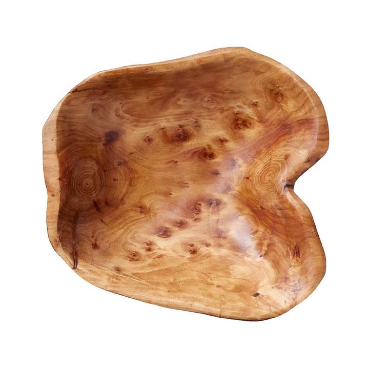 Enrico - Vendita all'ingrosso Ciotole/Piatti decorativi - Ciotola in legno di radice recuperata da 12" a 15" – Ciotola rustica per insalata1