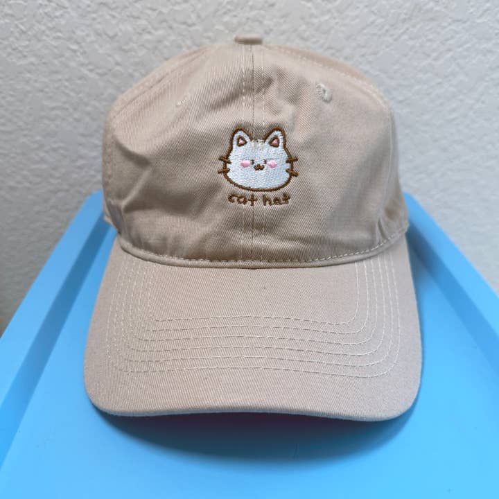 Cat Hat Embroidered Hat for wholesale by Chibird