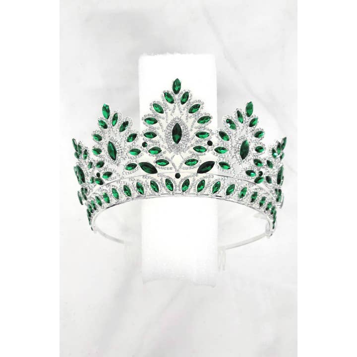 Chicas - Wholesale Tiara - Women's - One Size Fits All Metal Tiara With Rhinestones. HT93734
