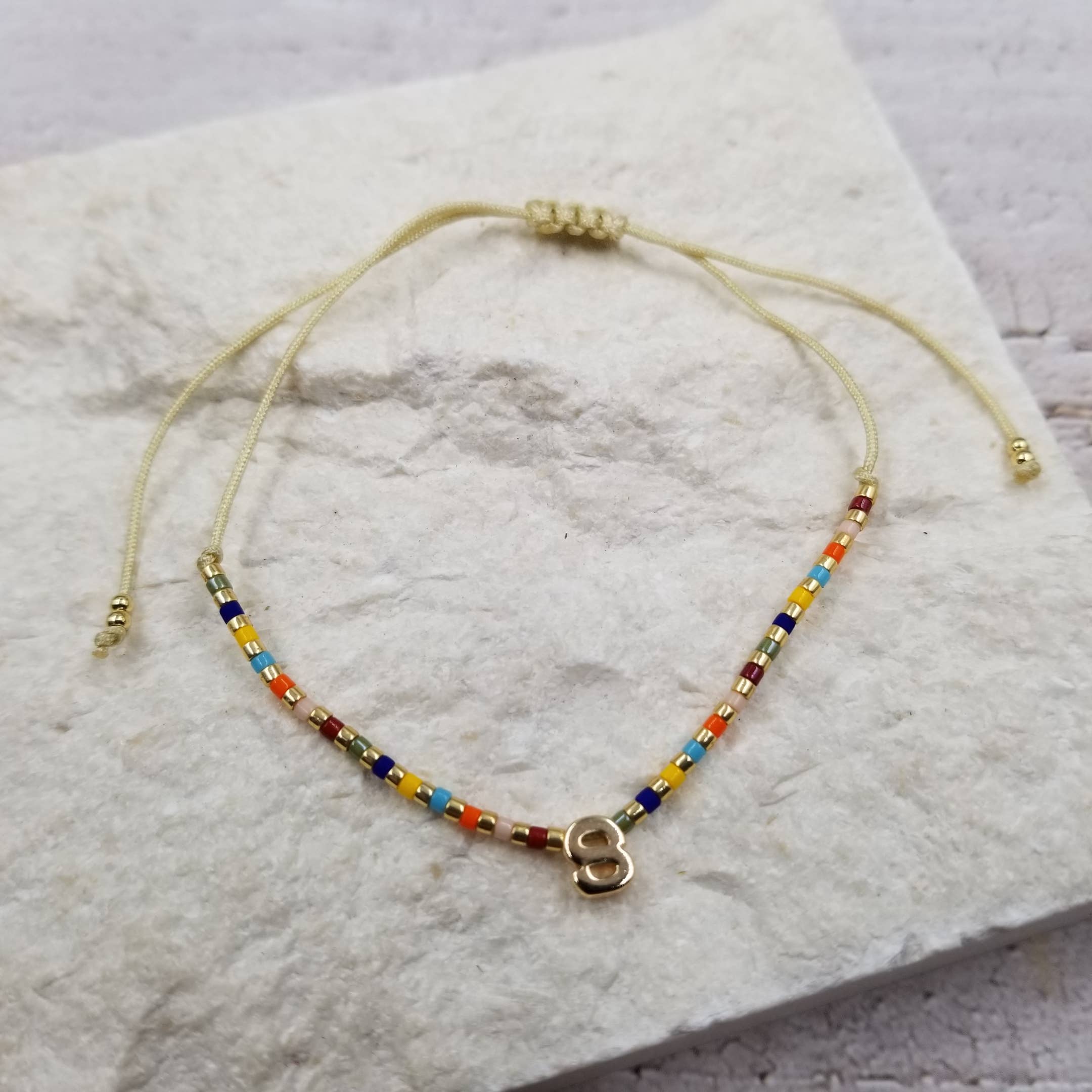 Treasure Wholesale - Wholesale Beaded Bracelet - Initial Boho Seed Beads Miyuki Friendship Bracelet3