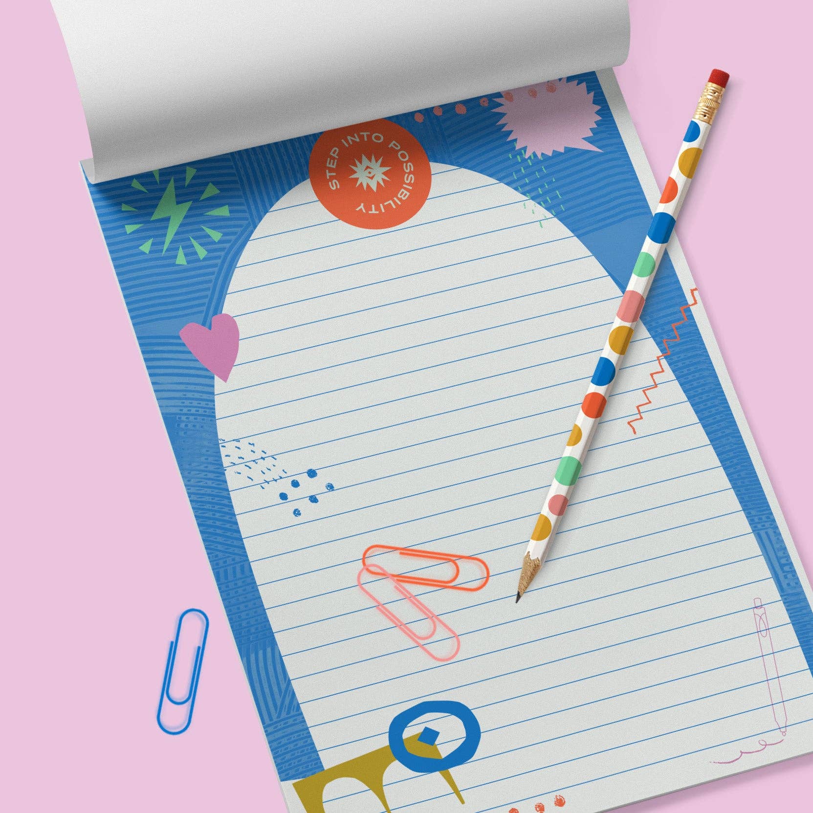 Keller Design Co. - Wholesale Notepad - Step into Possibility Notepad-Market List Notepad1