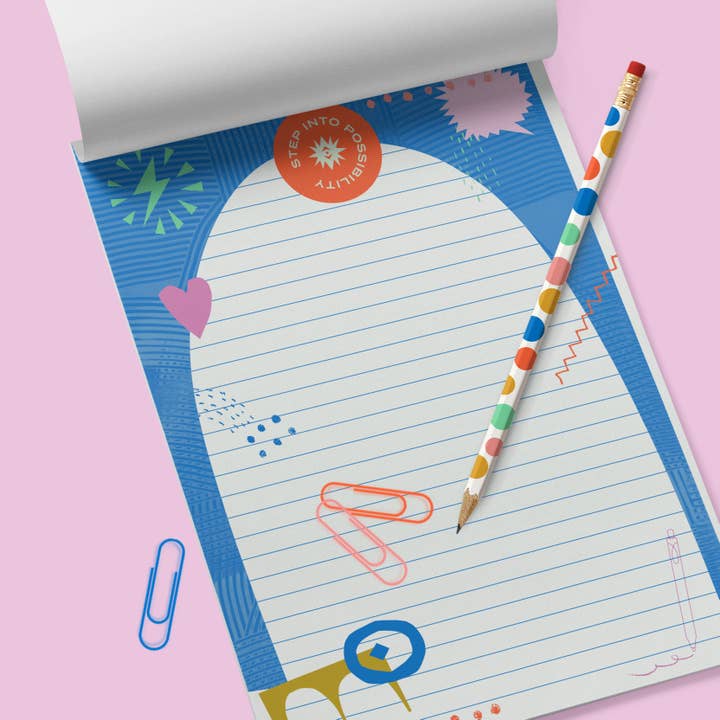 Keller Design Co. - Wholesale Notepad - Step into Possibility Notepad-Market List Notepad1