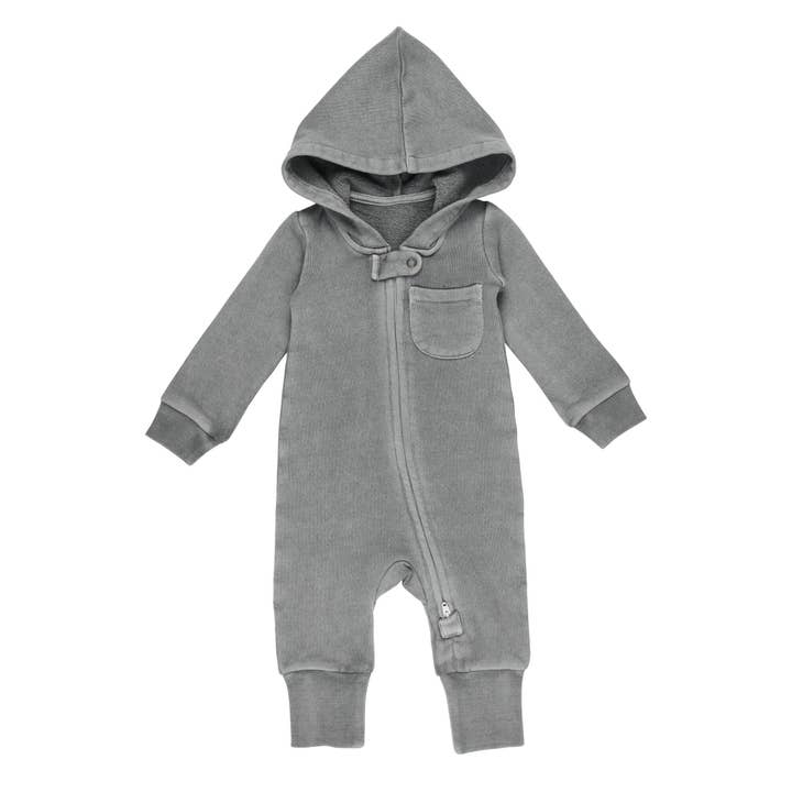 Mist | Organic Cozy Zipper Romper for wholesale by L'ovedbaby