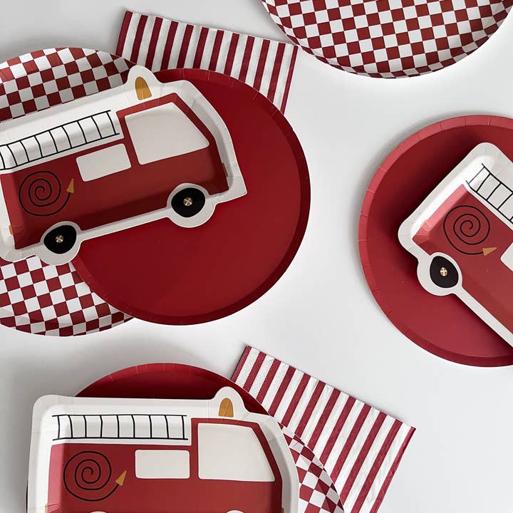 Josi James - Wholesale Dinner & Cloth Napkin - Classic Stripe Red Large Napkin (Set of 16)1