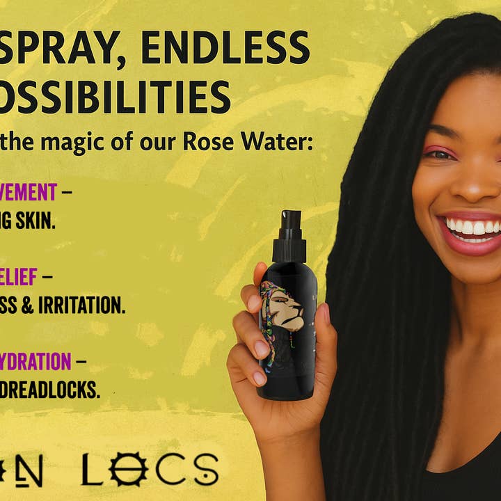 Lion Locs LLC - Wholesale Hair oil - Lion Locs Advanced Rosewater - VEGAN4