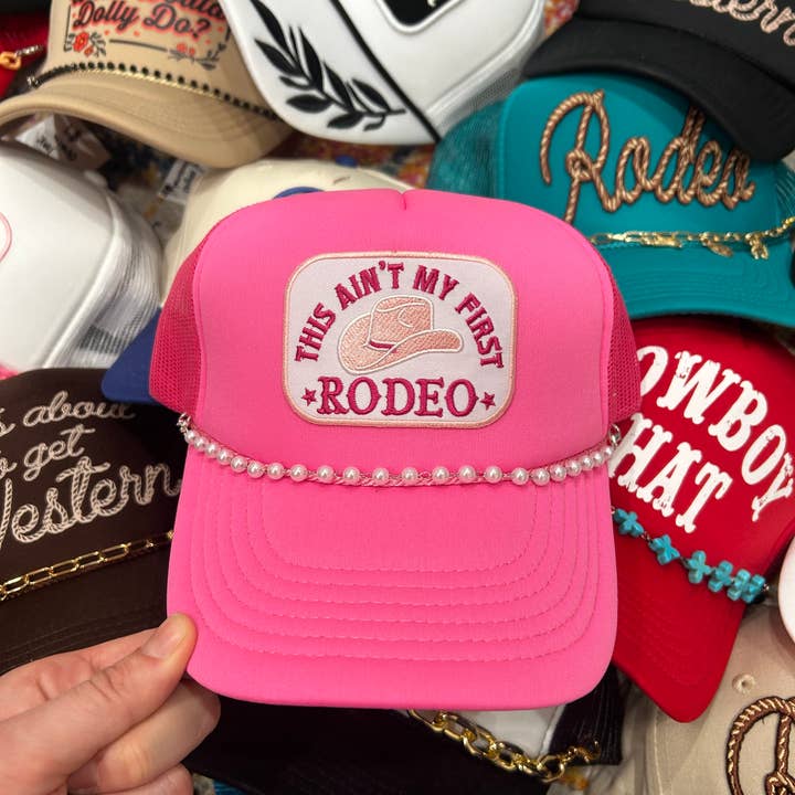 Vibes Hat Company - Wholesale Hat Accessory - Women's - Pearl Trucker Hat Chain | Hat Band | Hat Chain | Cap Jewelry3