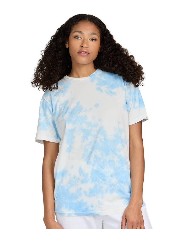 Unisex Cloud Tie Dye Crew Neck Tee, 30 singles and other Purchase Wholesale tie dye tee shirts. Free Returns & Net 60 Terms on Faire trending on Faire.