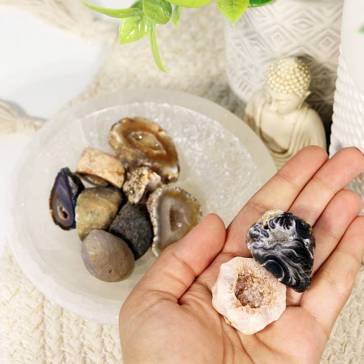 Natures Artifacts Inc - Wholesale Spiritual Stone/Crystal - Agate Geodes (Pack of 10)2