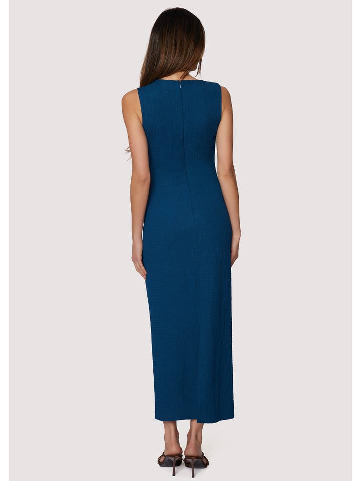 Teal Eden’S Serenade Maxi Dress - Fall Solid Knit Sleeveless for wholesale on Faire3