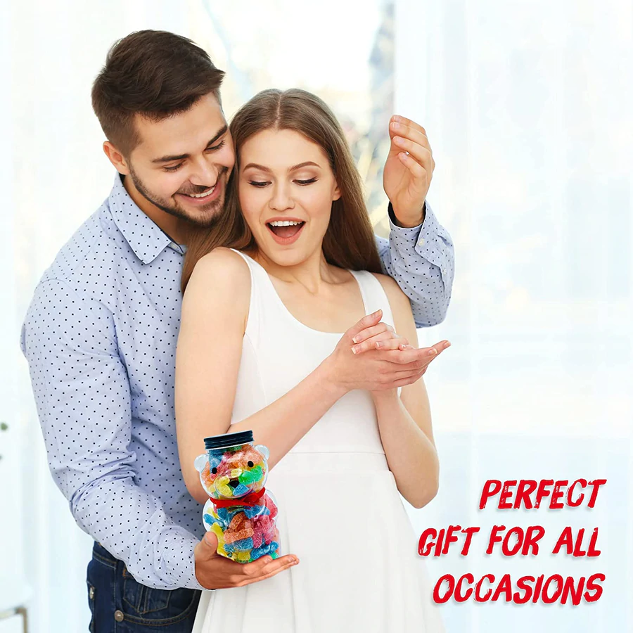 Purple Plum - Wholesale Gummy - Sour Burst Bites in Bear Jar6