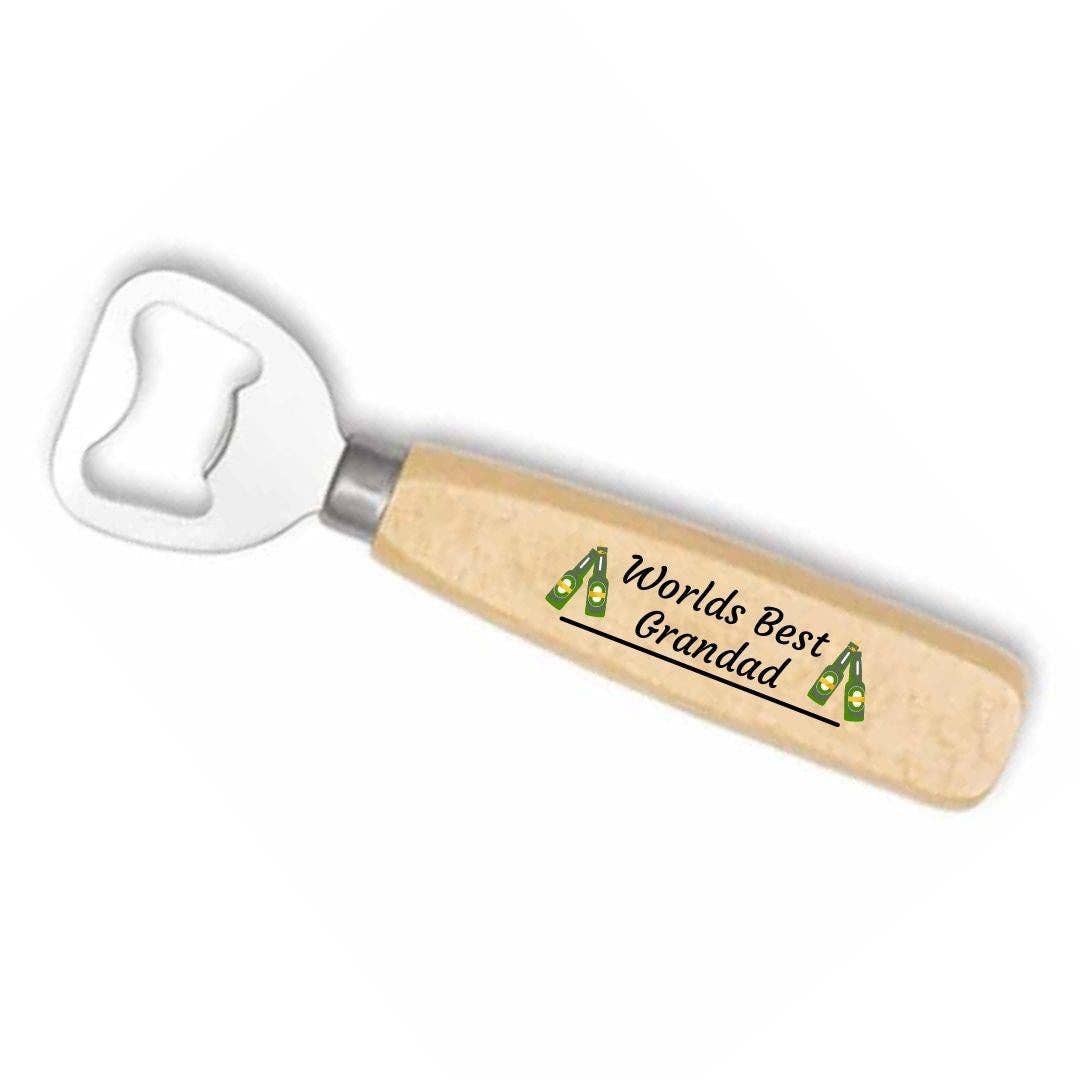 Second Ave Gift Company – Großhandel Flaschenöffner/Korkenzieher – Second Ave Bierflaschenöffner aus Holz World's Best Grandad Geburtstag Weihnachten Vatertag Geschenk0
