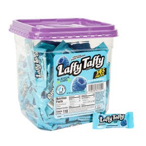 L&F Universal Goods - Wholesale Taffy - Laffy Taffy Mini Blue Raspberry 145 CT Tub0