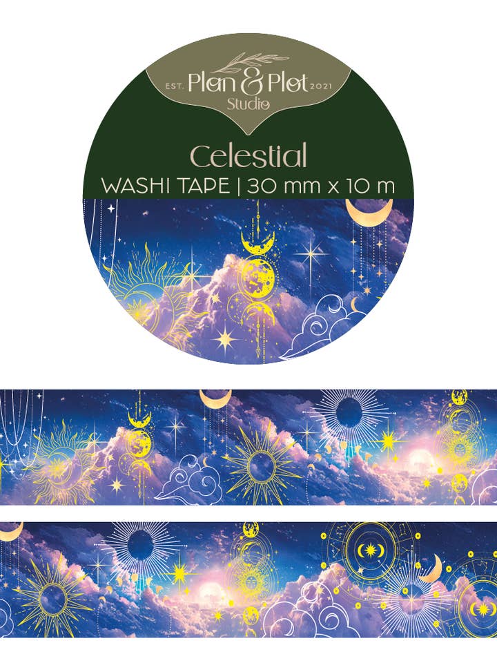 Celestial | Washi tape for wholesale by Plan & Plot Studio