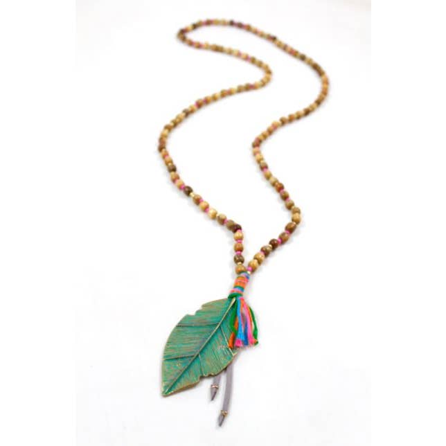 LIZOU – Engroshandel Halskæde med vedhæng – Metal Fall Leaf Halskæde -Classics-kollektionen- N2-811