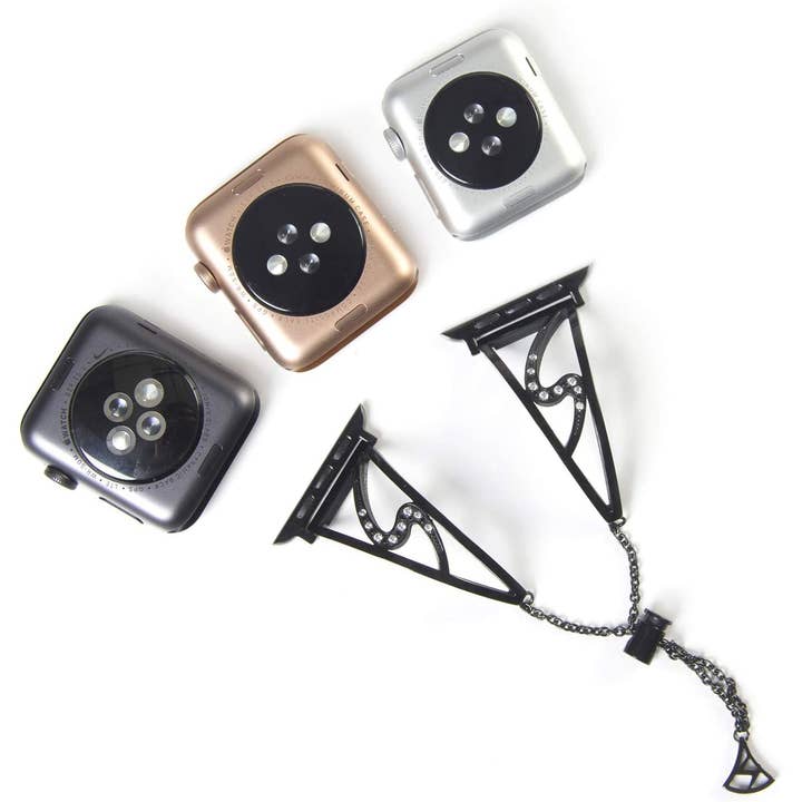Pantheon Wireless Inc - Wholesale Watch Band/Strap - Women's - Stainless Steel and Crystals Apple Watch Band