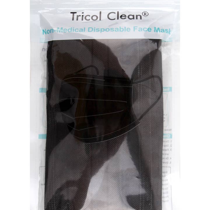 Everplush - Wholesale Niet-medisch wegwerpmasker - Wegwerp 3-laags gezichtsmasker in zwart, 10 pk (niet-medisch)2