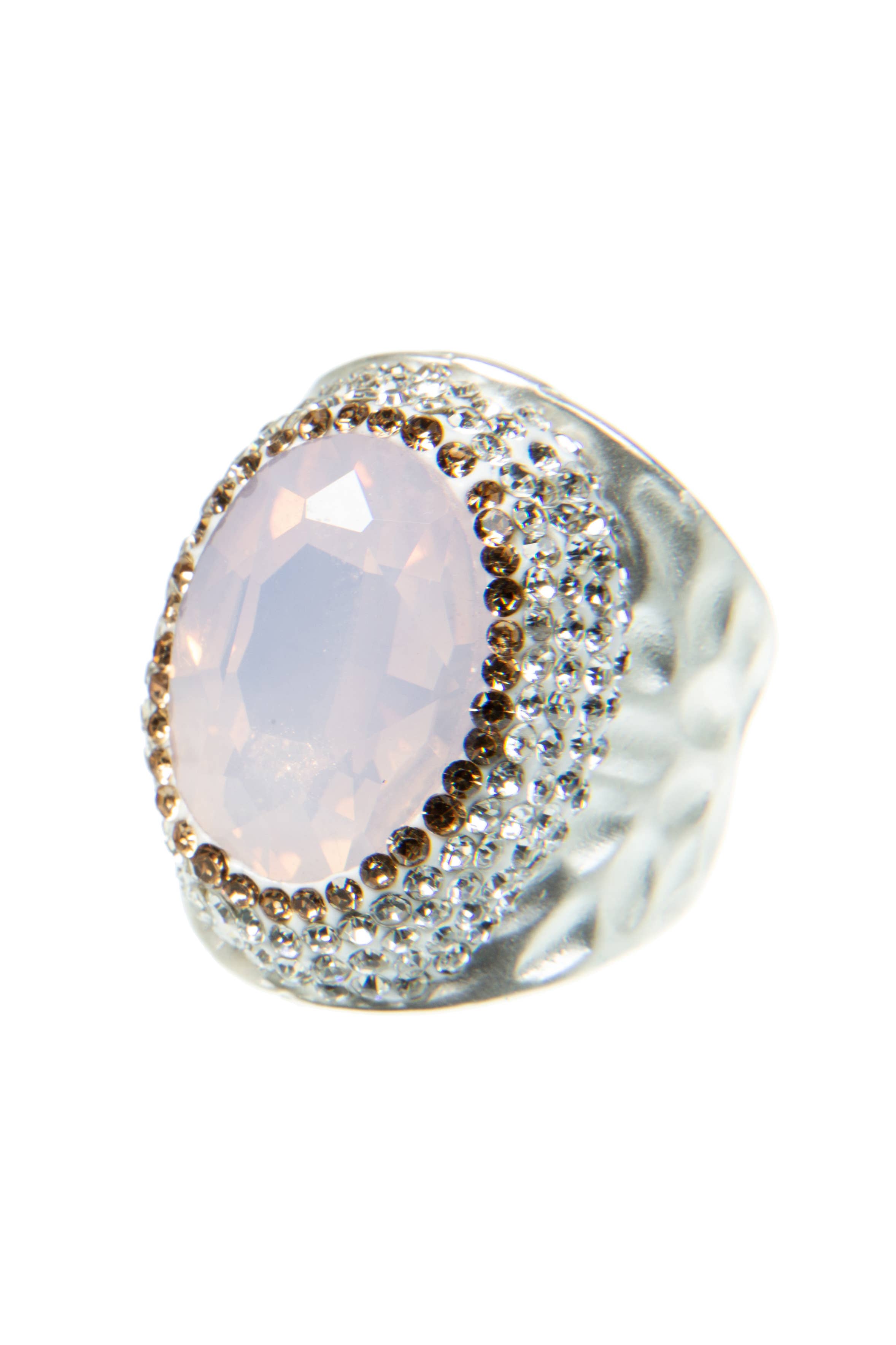 Ole - Vente Bague de cocktail/de cérémonie - Bagues en alliage avec strass opale R2531 - Opale verte7