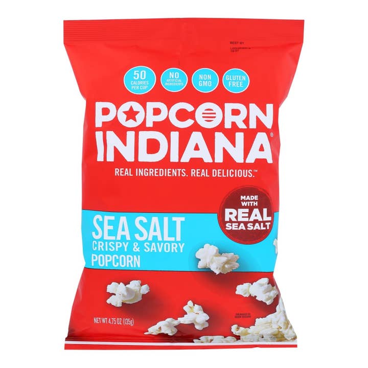 Popcorn Indiana Popcorn - Sea Salt - Case Of 12 - 4.75 Oz. for wholesale by Ware Spark