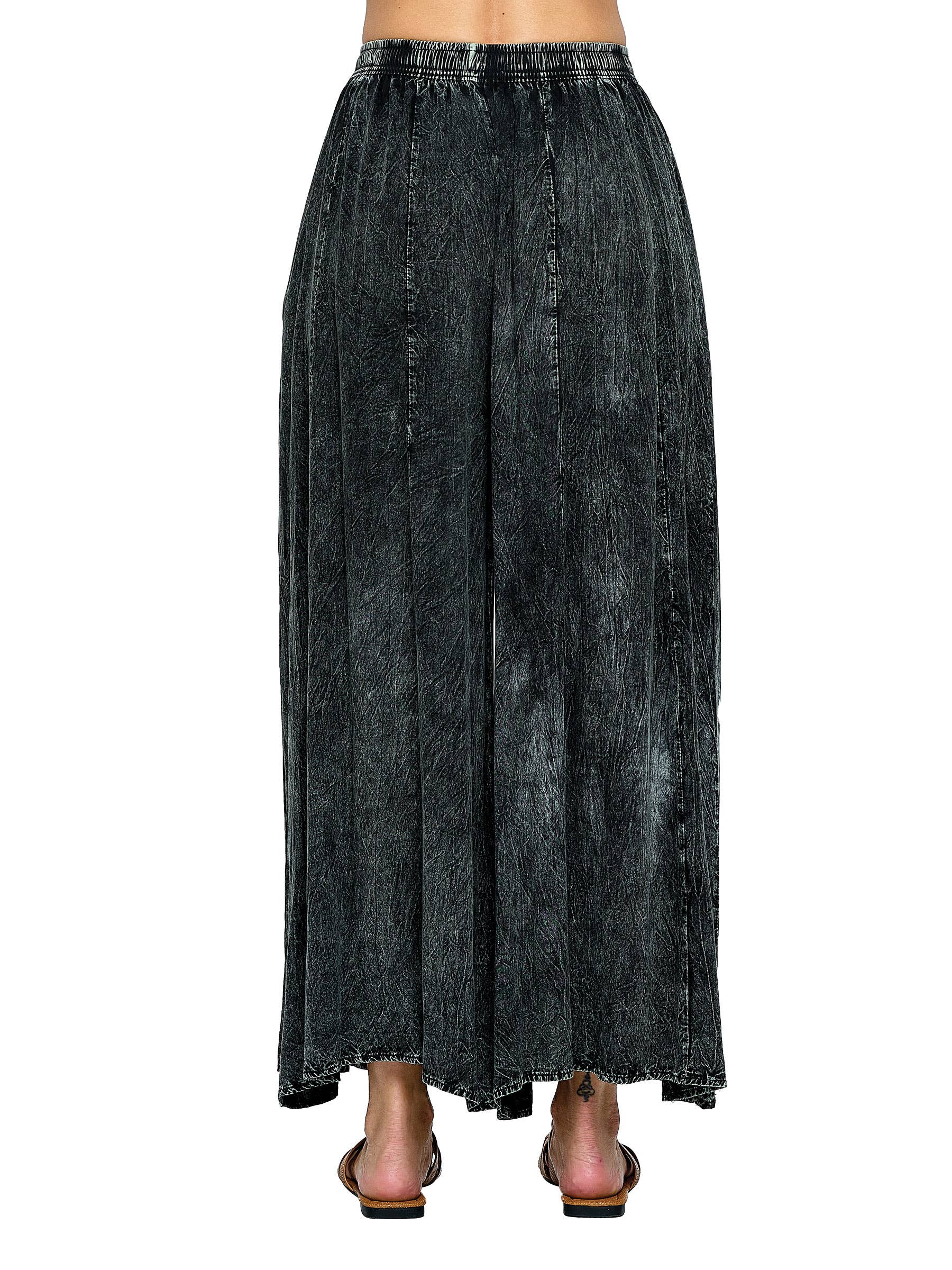 Yak & Yeti - Wholesale Broek - Dames - Broek Palazzo Vintage Wash10