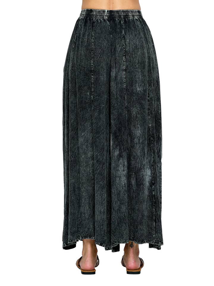Yak & Yeti - Wholesale Broek - Dames - Broek Palazzo Vintage Wash10
