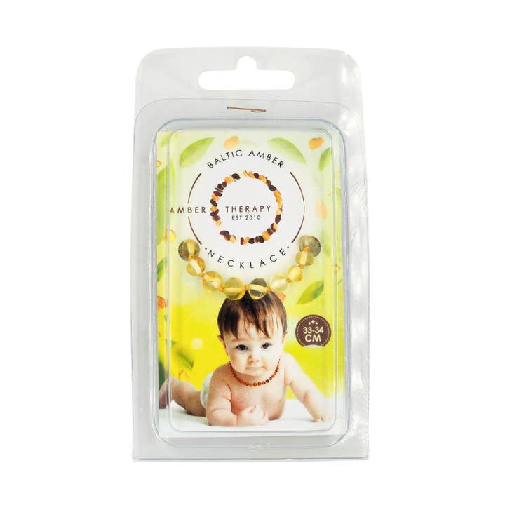 33-34cm Honey Amber Necklace for wholesale by Amber Therapy