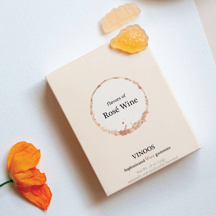 Vinoos - Wine Stories - Wholesale Gummy - Rosé Wine Gum - Single Gift Box 🌱2