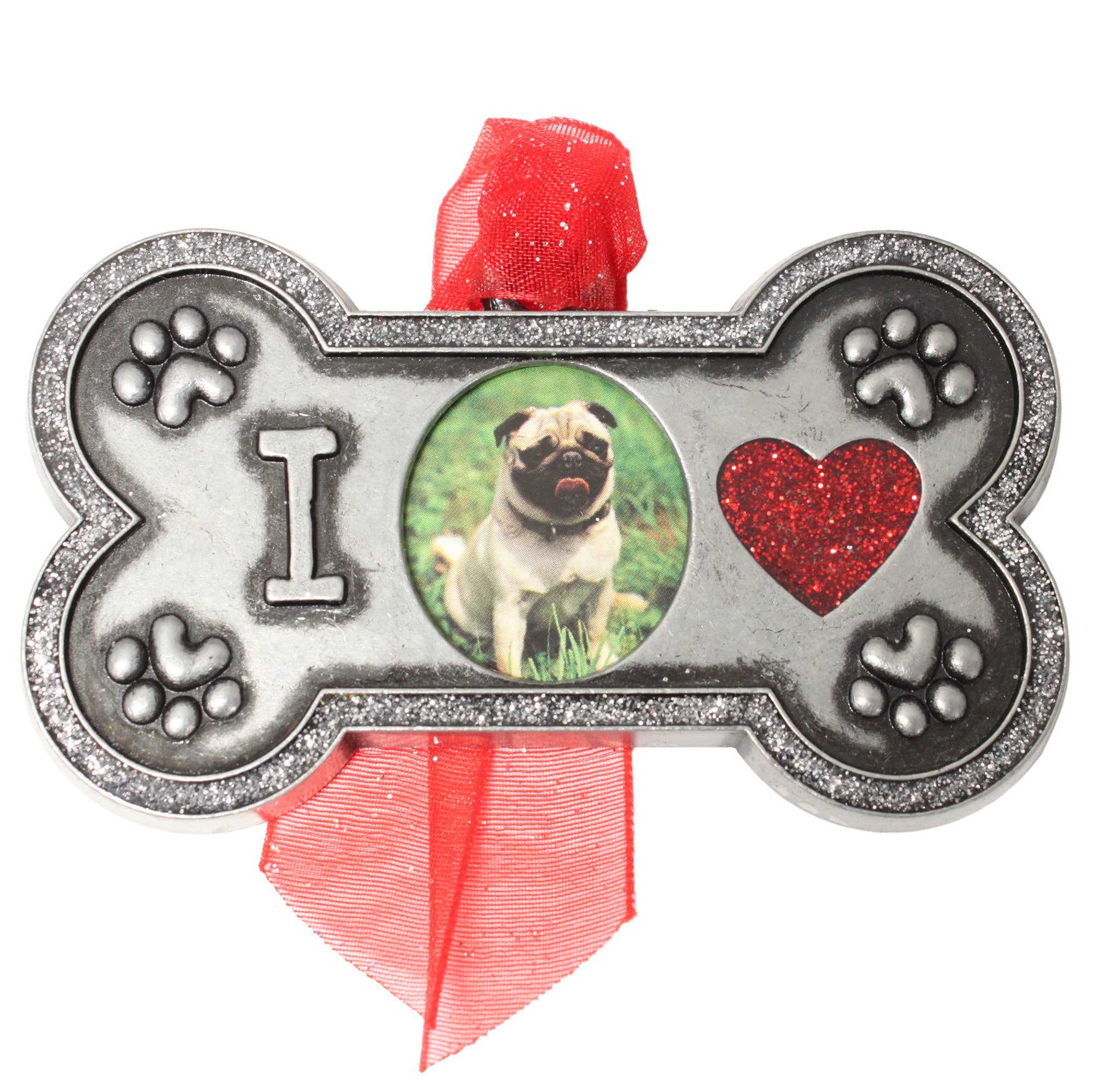 Gloria Duchin - Wholesale Ornament - Pewter Dog Bone Photo Frame Ornament0