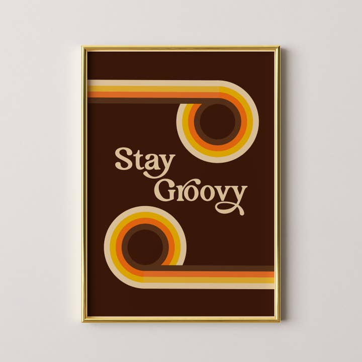 Stay Groovy Print för wholesale av GiGi Thomas Designs