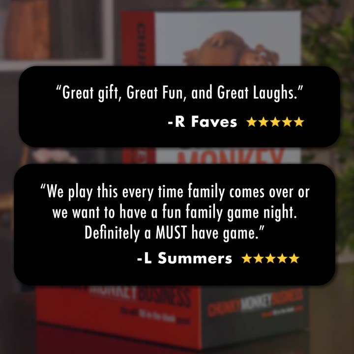 The Good Game Company - Wholesale Card Game - Chunky Monkey Business - Fast Paced Riddle Party Game!