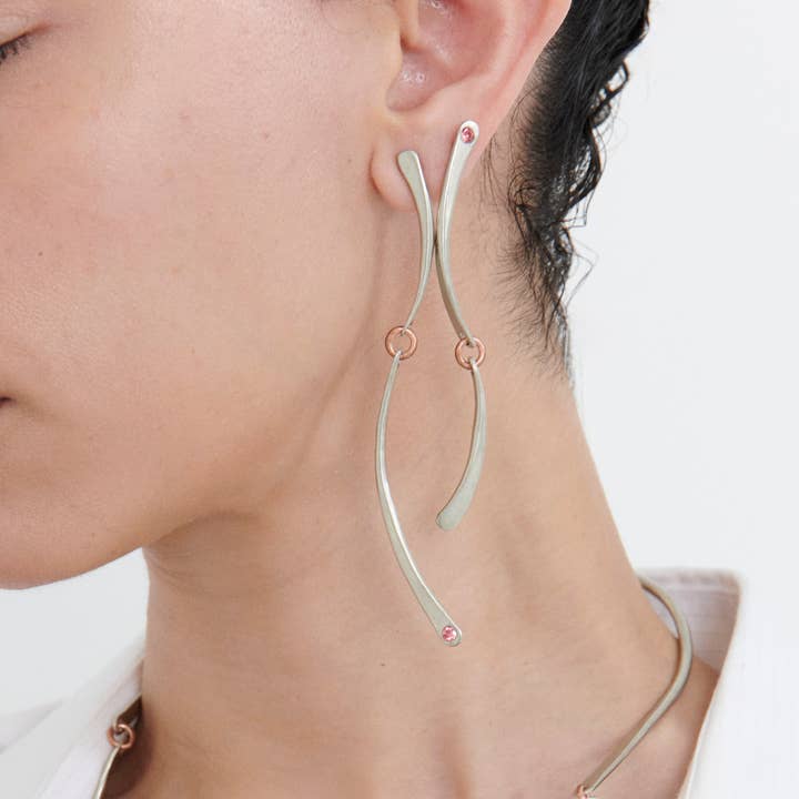 Brincos Curva por atacado de Sibilia