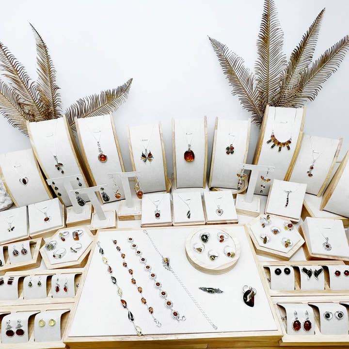 925 Sterling Silver & Genuine Baltic Amber Jewellery Starter Pack - SP1 for wholesale by SilverAmber Jewellery