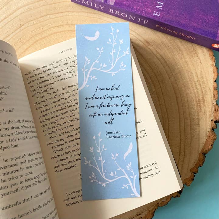 Quote and Quill – wholesale Bookmark – Jane Eyre - 'I Am No Bird' Bookmark